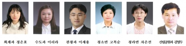 4월중 열심히 일한 공무원 선정 현황-보령시 제공