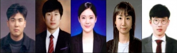 왼쪽부터 남성우, 이승원, 김설희, 김선미, 장유찬